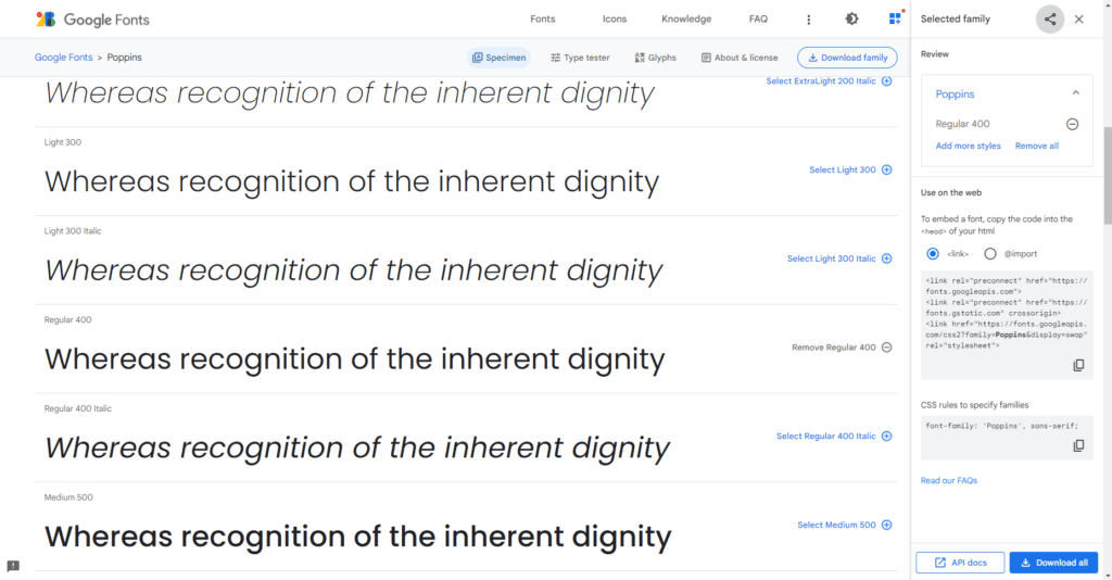 在react專案使用Google fonts