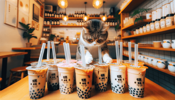 AI畫的台灣小吃喵喵